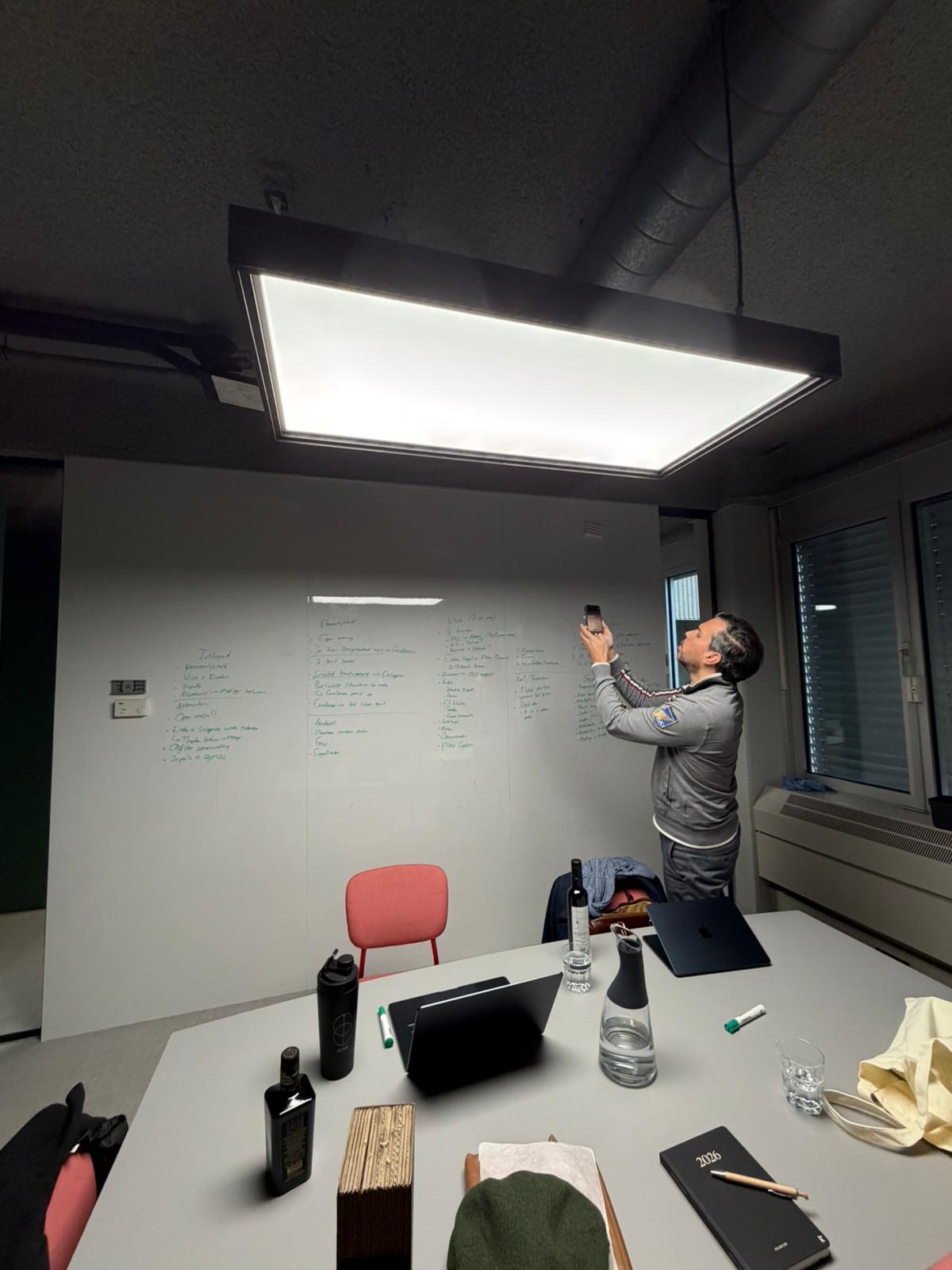 Onboarding sessie op kantoor